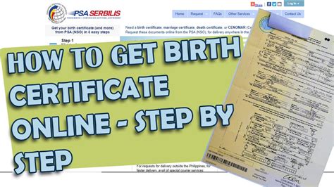 get nso birth certificate online